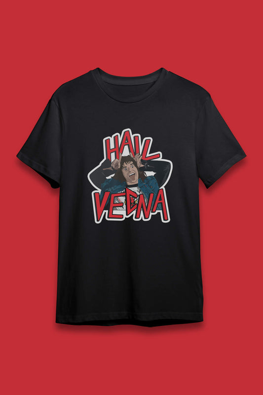 Stranger Things Eddie Munson Hail Vecna T-shirt