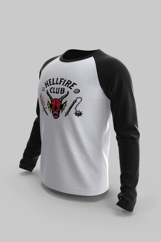 Stranger Things Hellfire Club Raglan Unisex T-shirt