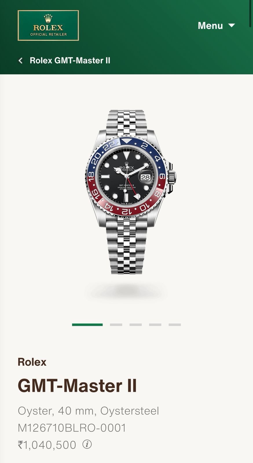 Rolex GMT Master II With Pepsi Bezel - Image 2